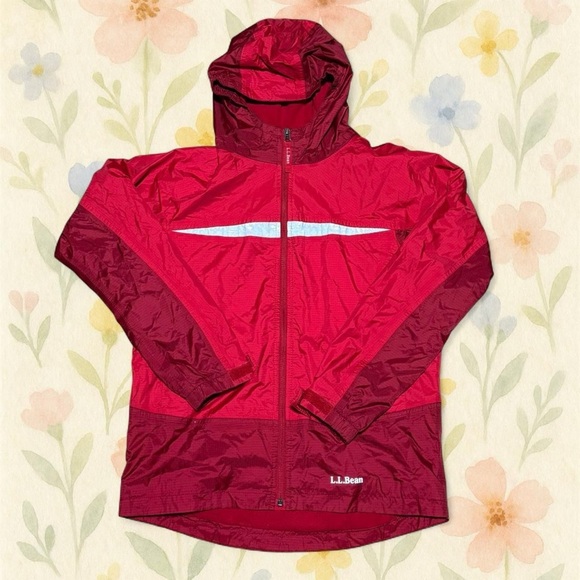 L.L. Bean Other - L.L. Bean Two-Tone Red Windbreaker Jacket (Youth 14–16)